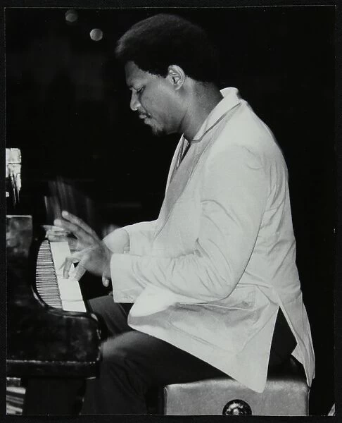 McCoy Tyner performing at the Newport Jazz Festival, Ayresome Park, Middlesbrough, July 1978