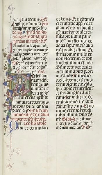 Missale: Fol. 25: Saint John with Eagle, 1469. Creator: Bartolommeo Caporali (Italian, c