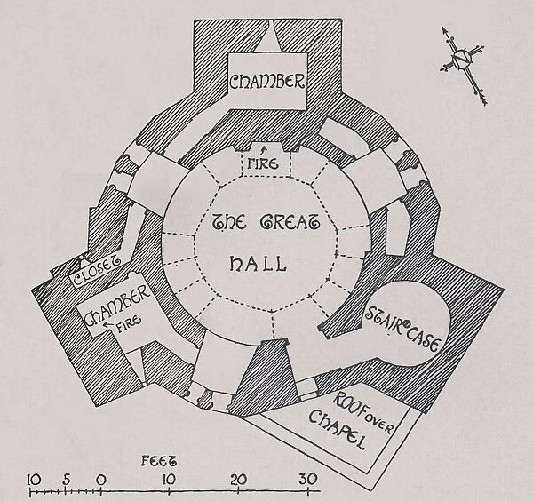Orford Castle, Suffolk. (From Mr. Cautleys plan), (1931)