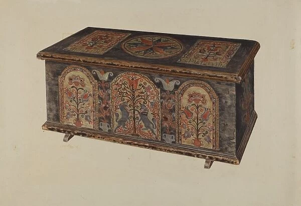 Pa. German Dowry Chest, 1935  /  1942. Creator: Unknown