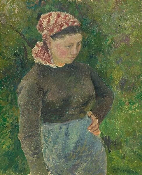 Peasant Woman, 1880. Creator: Camille Pissarro