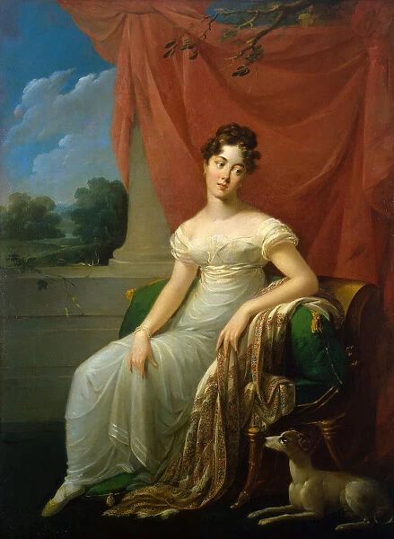 Portrait of Sofia Apraxina, 1818. Artist: Riesener, Henri-Francoiss (1767-1828)