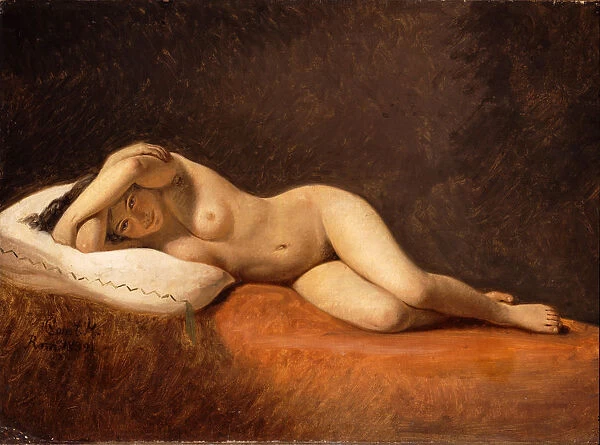 Resting Model, 1839. Artist: Hansen, Constantin (1804-1880)