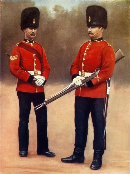 Sergeant and Private of the Dubin Fusiliers, 1900. Creator: Gregory & Co