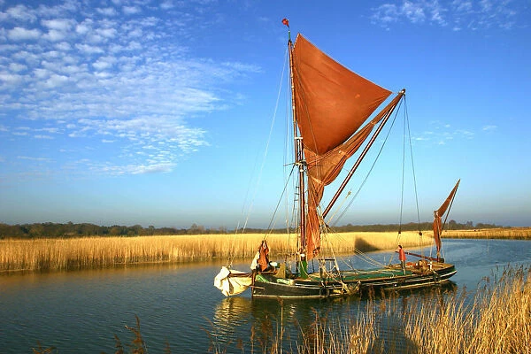 Thames sailing barge, Snape, Suffolk