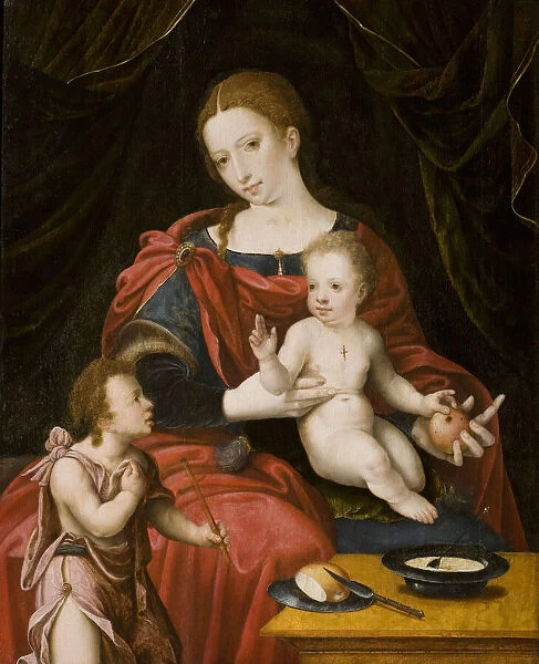 Virgin and child with John the Baptist as a Boy. Creator: Orley, Bernaert