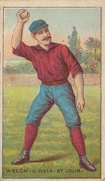 Welch, Center Field, St. Louis, from the 'Gold Coin'Tobacco Issue, 1887