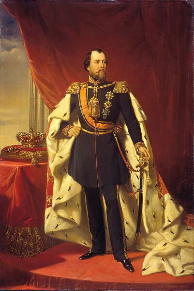William III (1817-1890), King of the Netherlands, 1856. Artist: Pieneman, Nicols (1809-1860)