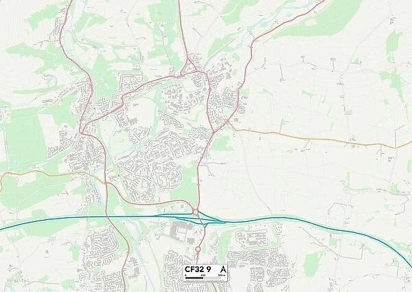 Bridgend CF32 9 Map