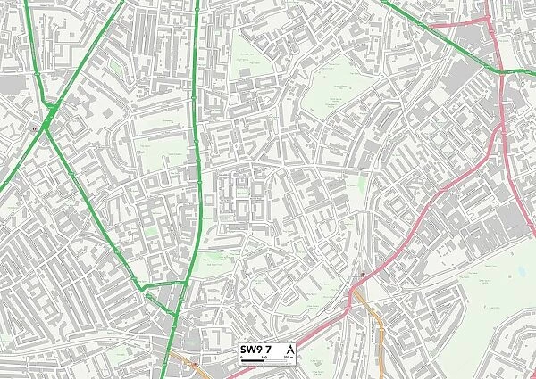 Lambeth SW9 7 Map