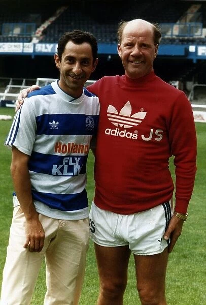 Ossie Ardiles Former manager of Tottenham Hotspurs FC with Jim Smith Manager of Derby