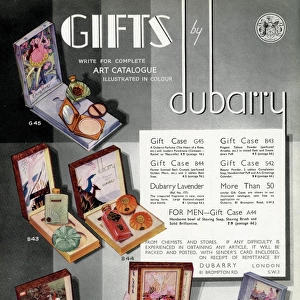 Advert for Dubarry gift cases 1934