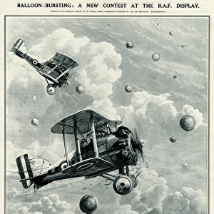 Balloon bursting at RAF display by G. H. Davis
