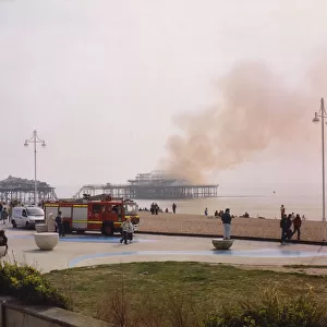 Brighton West Pier - On Fire