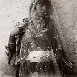 c. 1890s North Africa, prob. Algeria - lightly veiled women