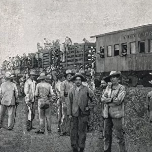 Construction of the Cuban railway