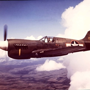 Curtiss P-40E -known as the Warhawk in the US and the K