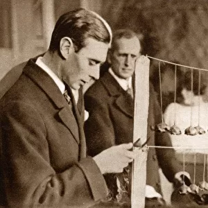 Duke of York - inspecting Armistice Day Poppies