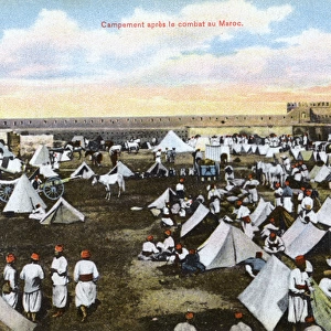 Encampment after a battle in Morocco