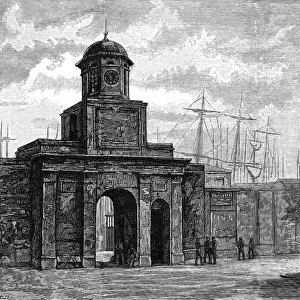 Entrance to the East India Docks, London