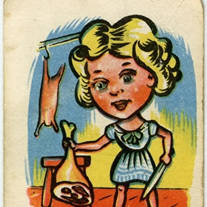 Happy Familes Playing Cards - Miss Bone