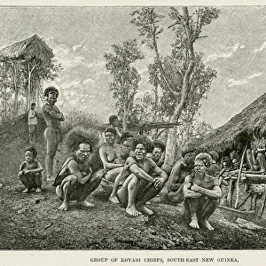 Koyari chiefs from New Guinea