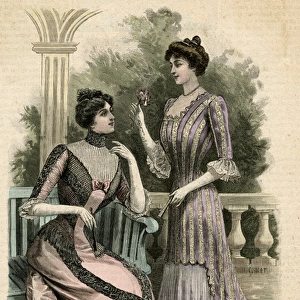 Lilac Stripe Dress 1899