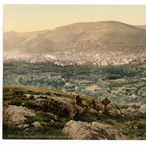 Napulus and Mount Gerizim, Napulus, Holy Land, (i. e. Nablus