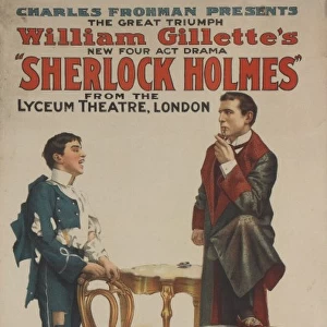 Sherlock Holmes theatre poster
