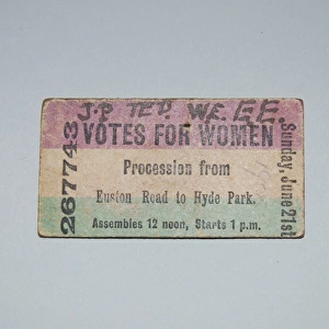 Suffragette Votes for Women Ticket