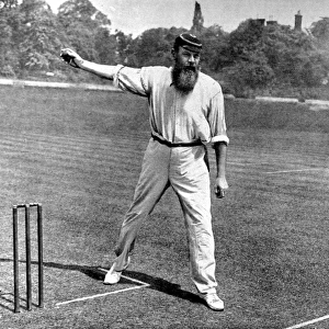 W. G. Grace Bowling at the Crystal Palace cricket ground, 190