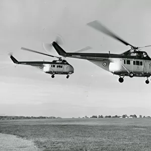 The two Westland Whirlwind HCCMk8s, XN126 and XN127
