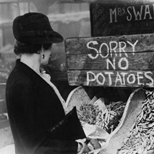 WW2 - Shortage of Potatoes in Britain during the War