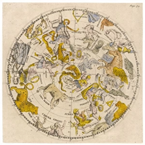 Zodiac Star Map 1805