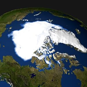 Arctic ice minimum extent, 2005