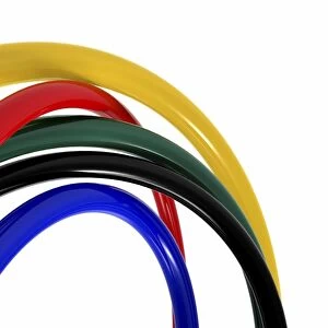 Coloured hoops, artwork F008 / 2191