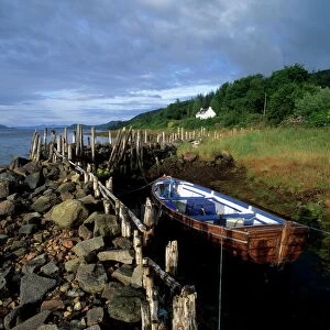 Boat, house and Loch Fyne near Furnace