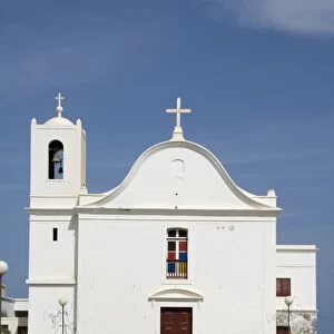 Church on main square at Ponto do Sol, Ribiera Grande, Santo Antao, Cape Verde Islands