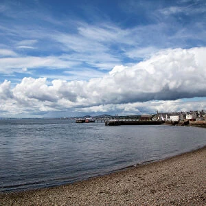 Clearing storm at Broughty Ferry, Dundee, Scotland, United Kingdom, Europe