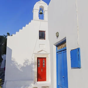 Greek orthodox chapel, Mykonos Town, Mykonos, Cyclades Islands, Greek Islands, Greece