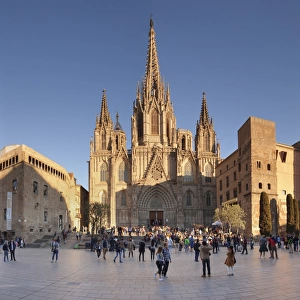 La Catedral de la Santa Creu i Santa Eulalia (Barcelona Cathedral), Barri Gotic, Barcelona