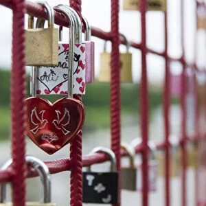 Locks of love, Maribor, Slovenia, Europe