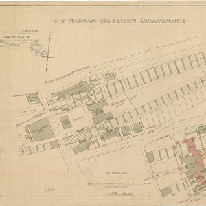 S. R Peckham Rye Station Improvements. Site Plan [1935]