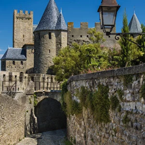 Chateau Comtal and ramparts of the medieval fortified city, Carcassonne