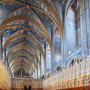 France, Occitanie, Tarn, Episcopal City of Albi, Saint Ca©cile Cathedral interior