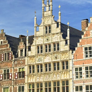 Guild houses in historic centre, Ghent, Flanders, Belgium