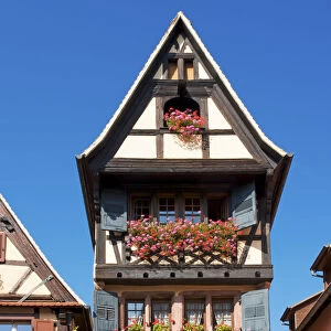 Half Timbered house in Dambach la Ville, Alsace, France