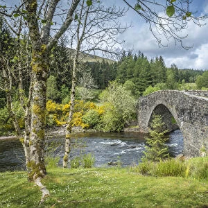 Old Bridge over the River Orchy, Bridge of Orchy, Aryll and Bute, Scotland, Great Britain
