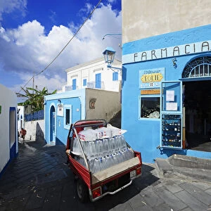 Pharmacy, island of Stromboli, Aeolian, or Aeolian Islands, Sicily, Italy, Europe