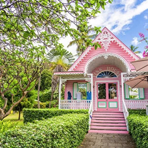 The Pink House store, Mustique, Grenadines, Saint Vincent and the Grenadines Islands, Caribbean